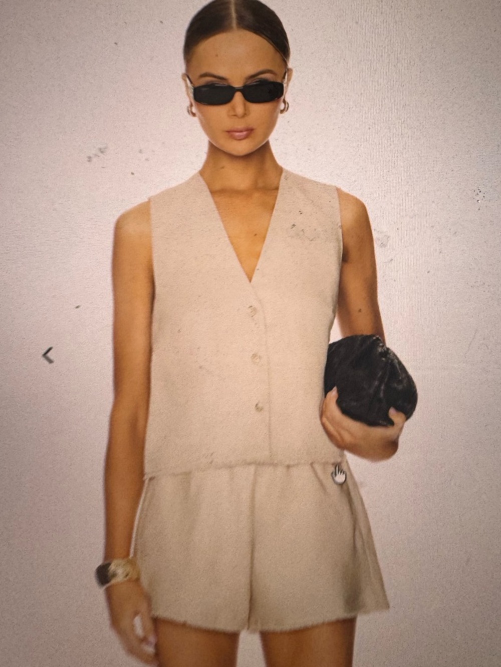 Ivy Oak - Tala Ann Linen Vest - Light Beige